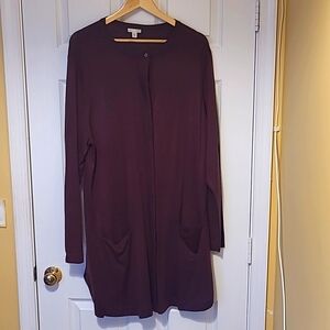 Wine Tunic Sweater XL Tall